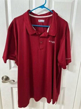 Columbia Men's Deep Red Performance Polo